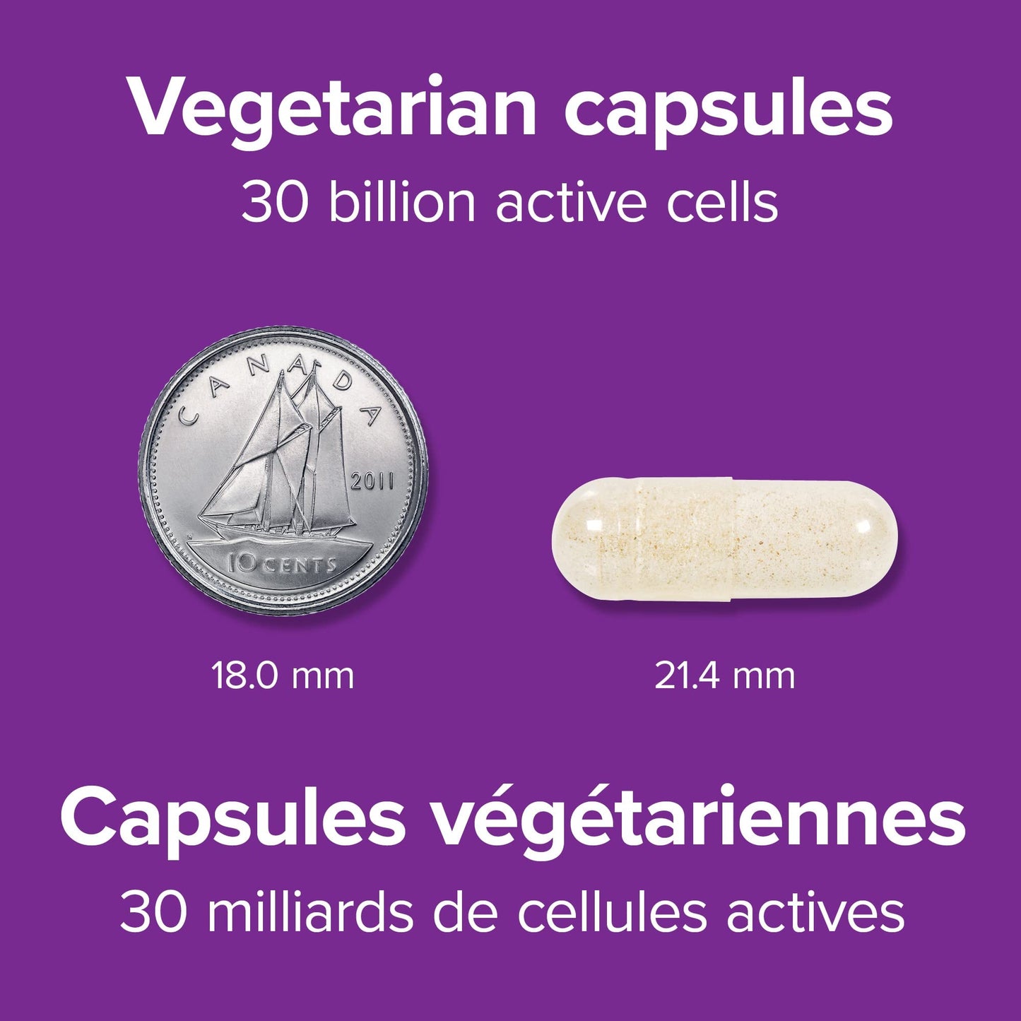 Webber Naturals Probiotic 30 Billion, 8 Probiotic Strains, 30 Capsules