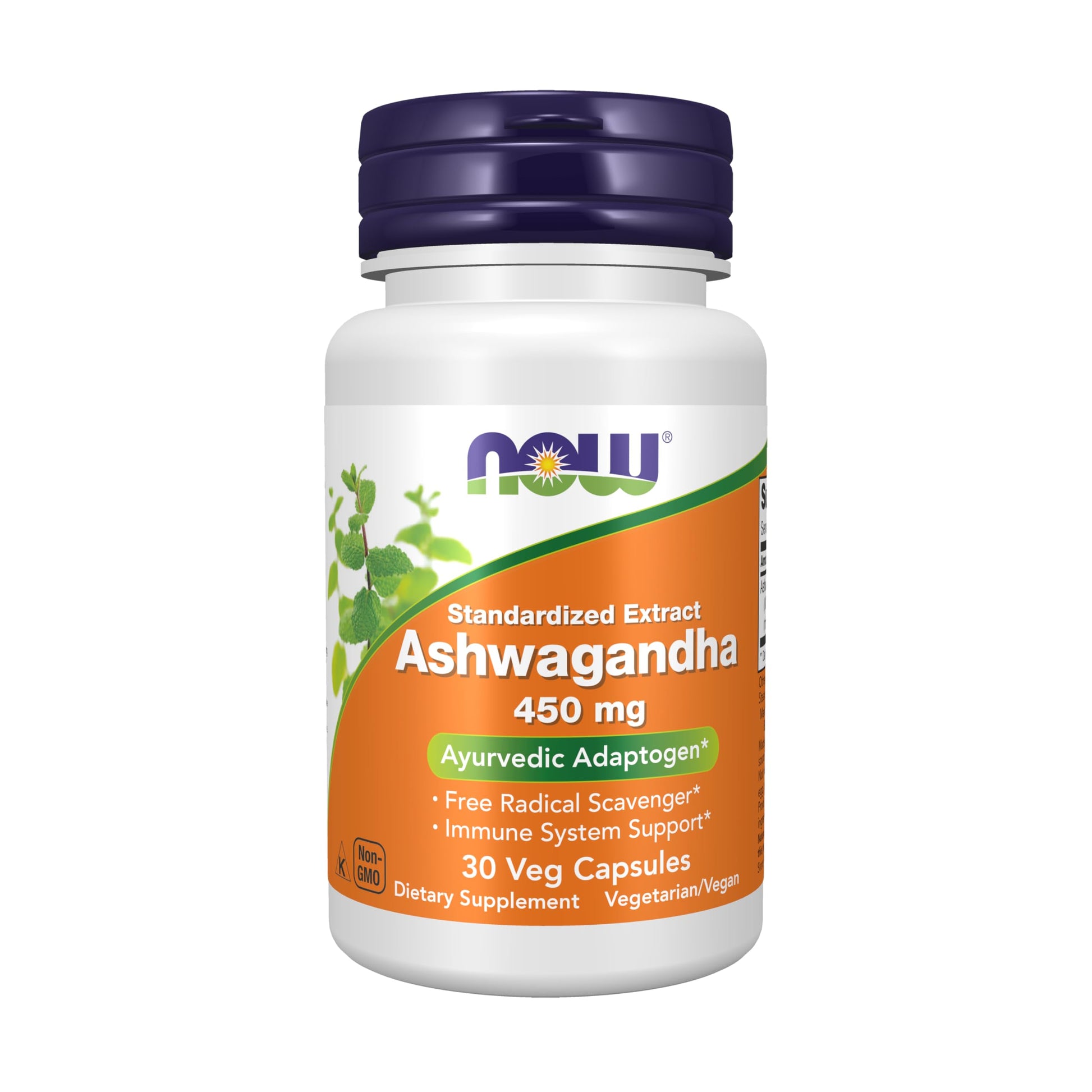 NOW Foods Ashwagandha (Withania somnifera) 450 mg (Standardized Extract) Capsules, 30 Count