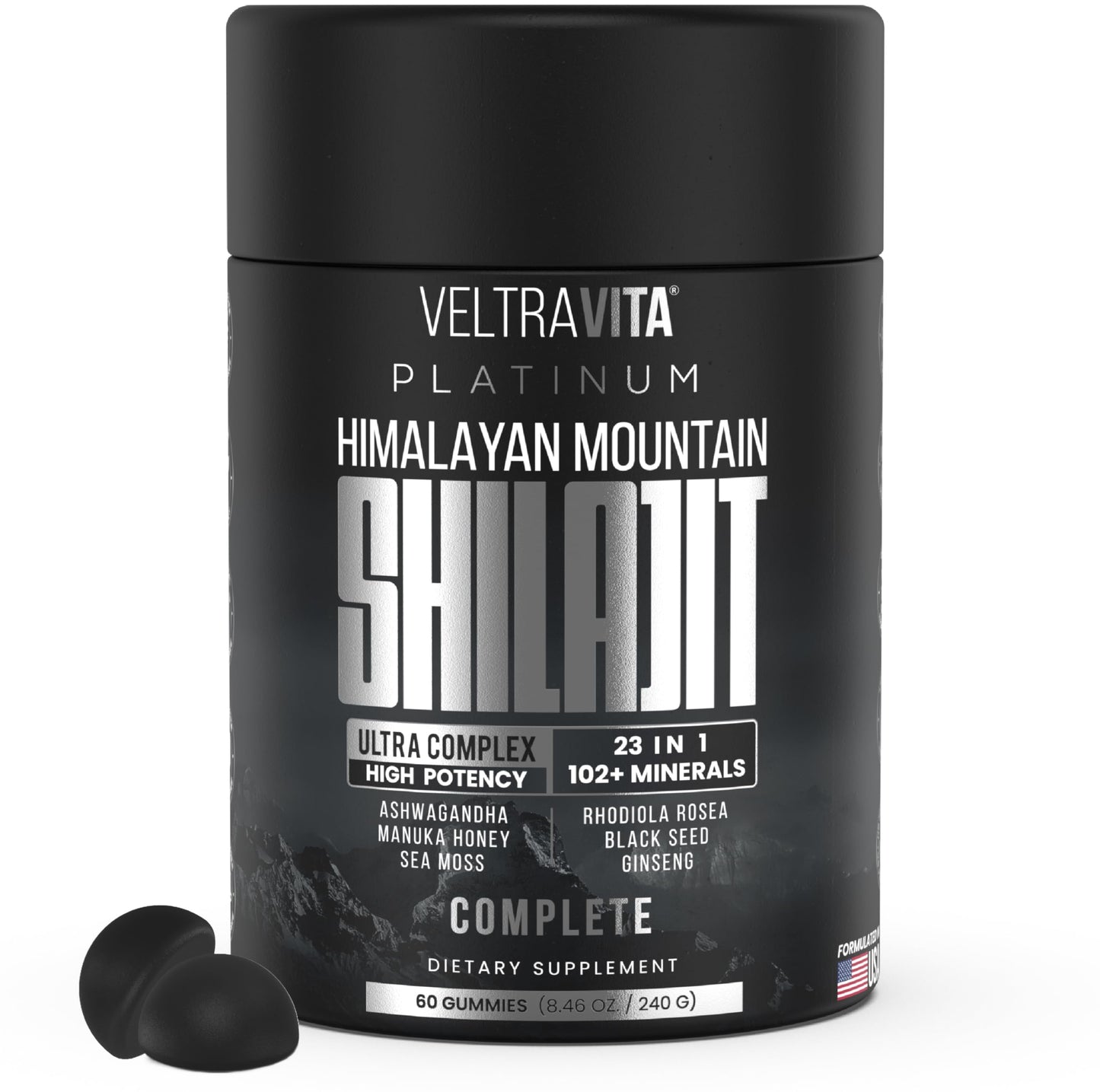 VeltraVita Himalayan Shilajit Gummies, 60 Gummies