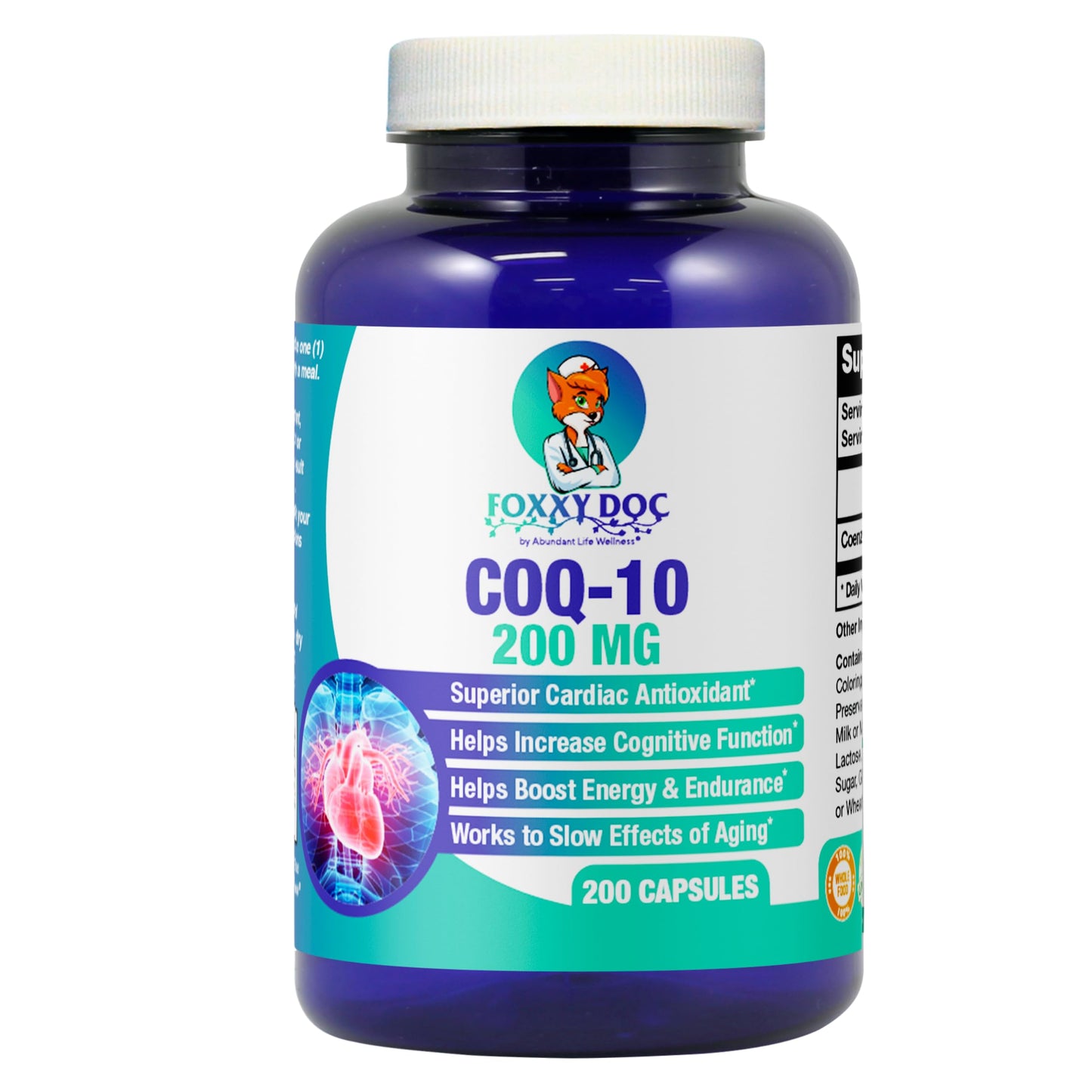 Dr. Valerie Nelson CoQ10 Capsules 200 Count