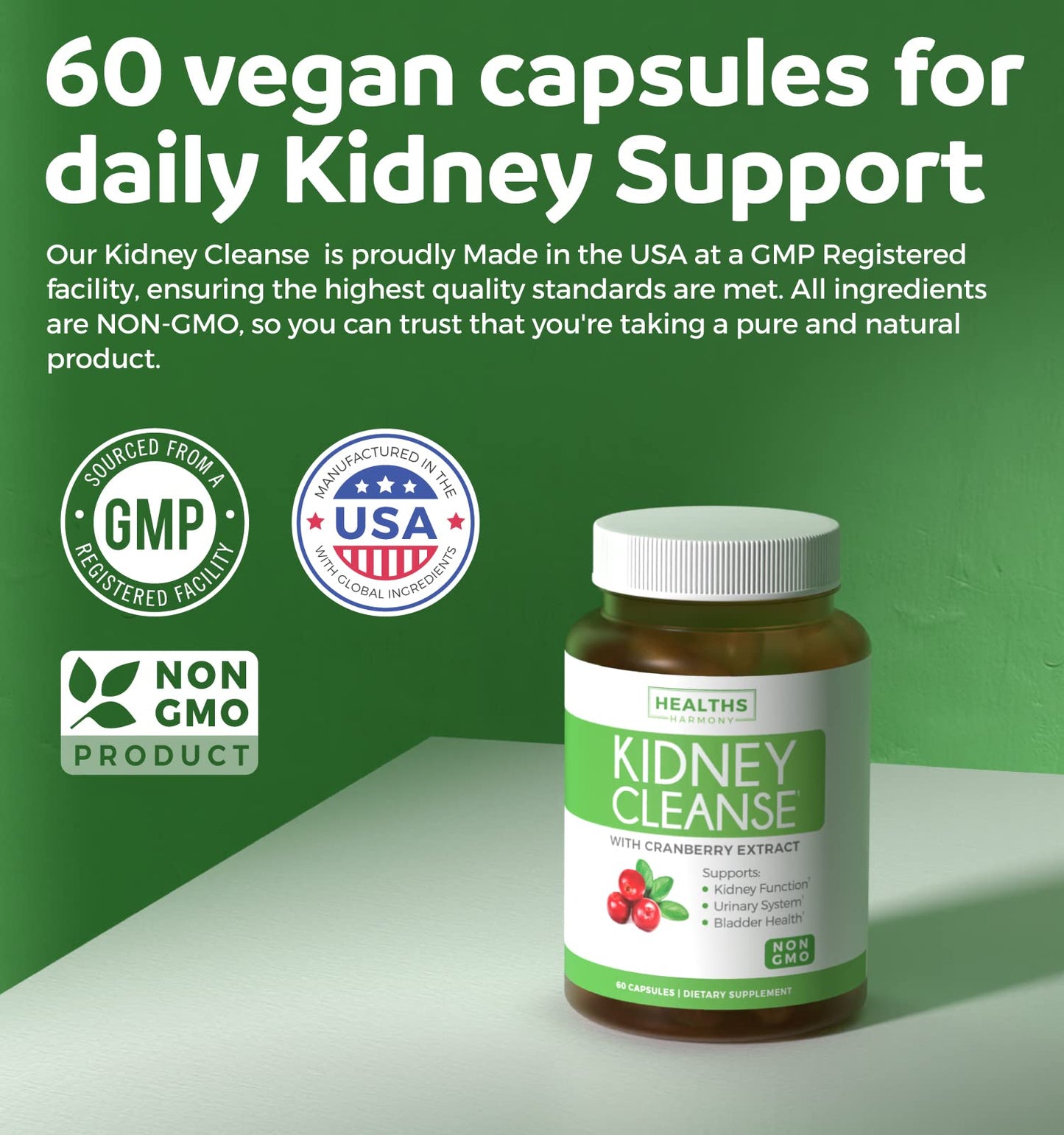 Healths Harmony Kidney Cleanse Detox 60 Capsules