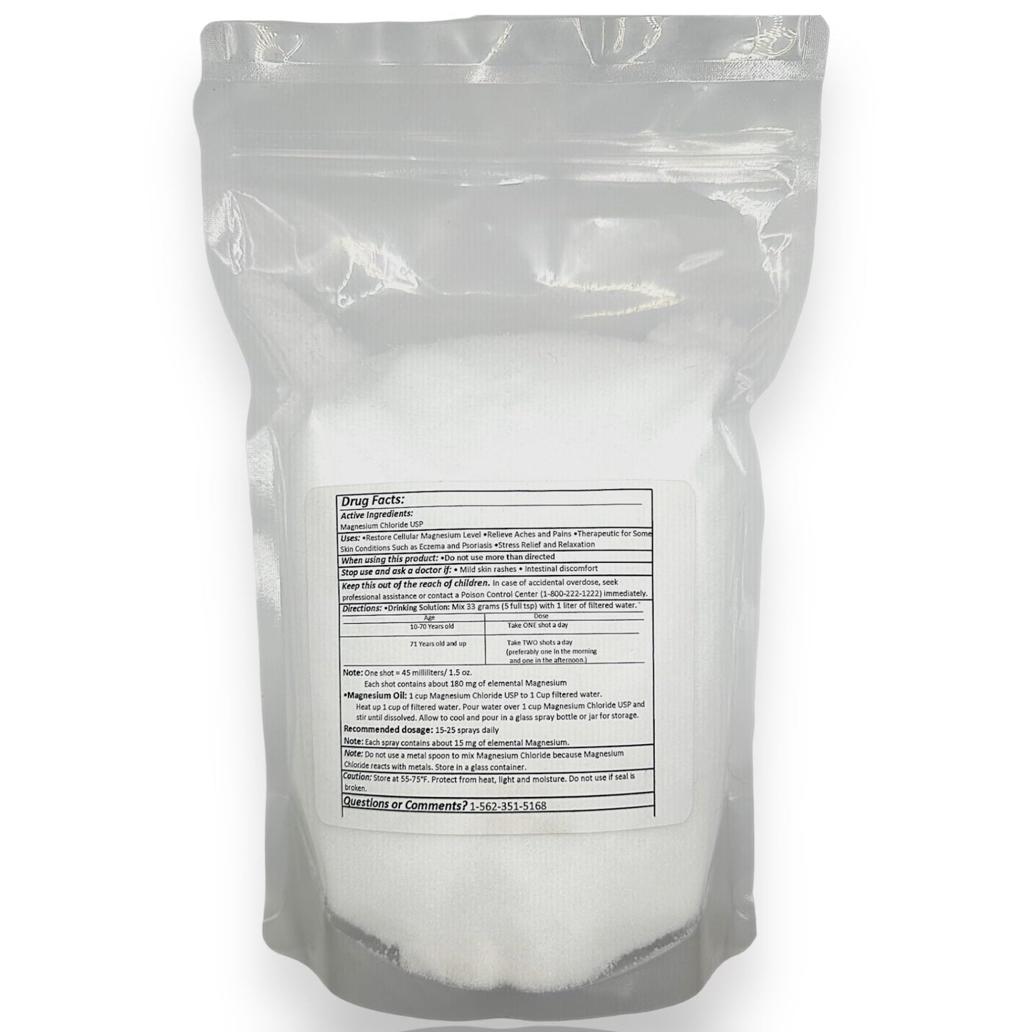 Greenway Biotech Organic Magnesium Chloride USP Supplement Powder, 32 Ounces