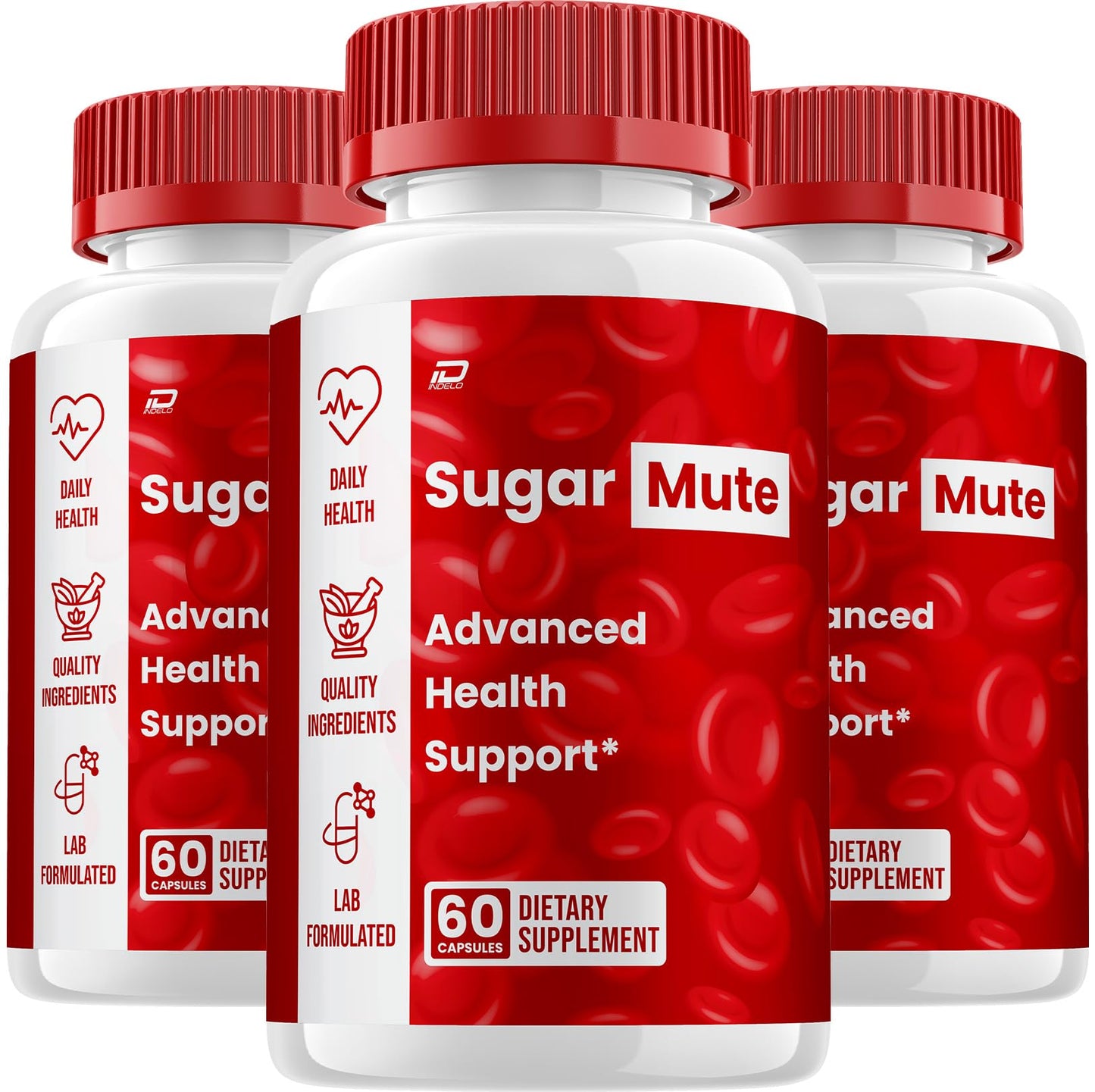Indelo SugarMute Natural Blend Daily Health Supplement, 180 Capsules