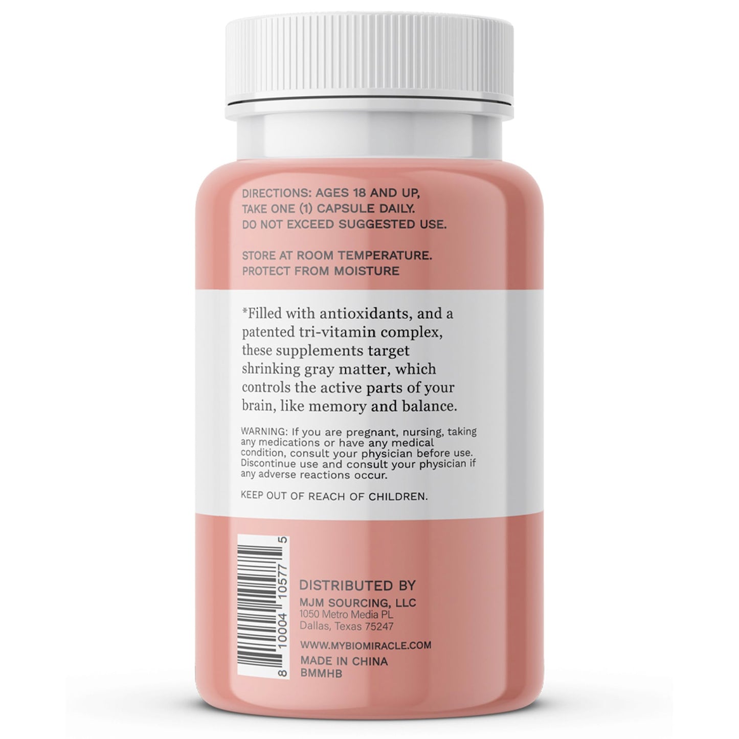 BioMiracle Menopause Balance - Advanced Hormone Support with KSM-66 Ashwagandha, Maca & Wild Yam - Supports Memory, Balance & Brain Health - Potent Antioxidants - 1 Capsule