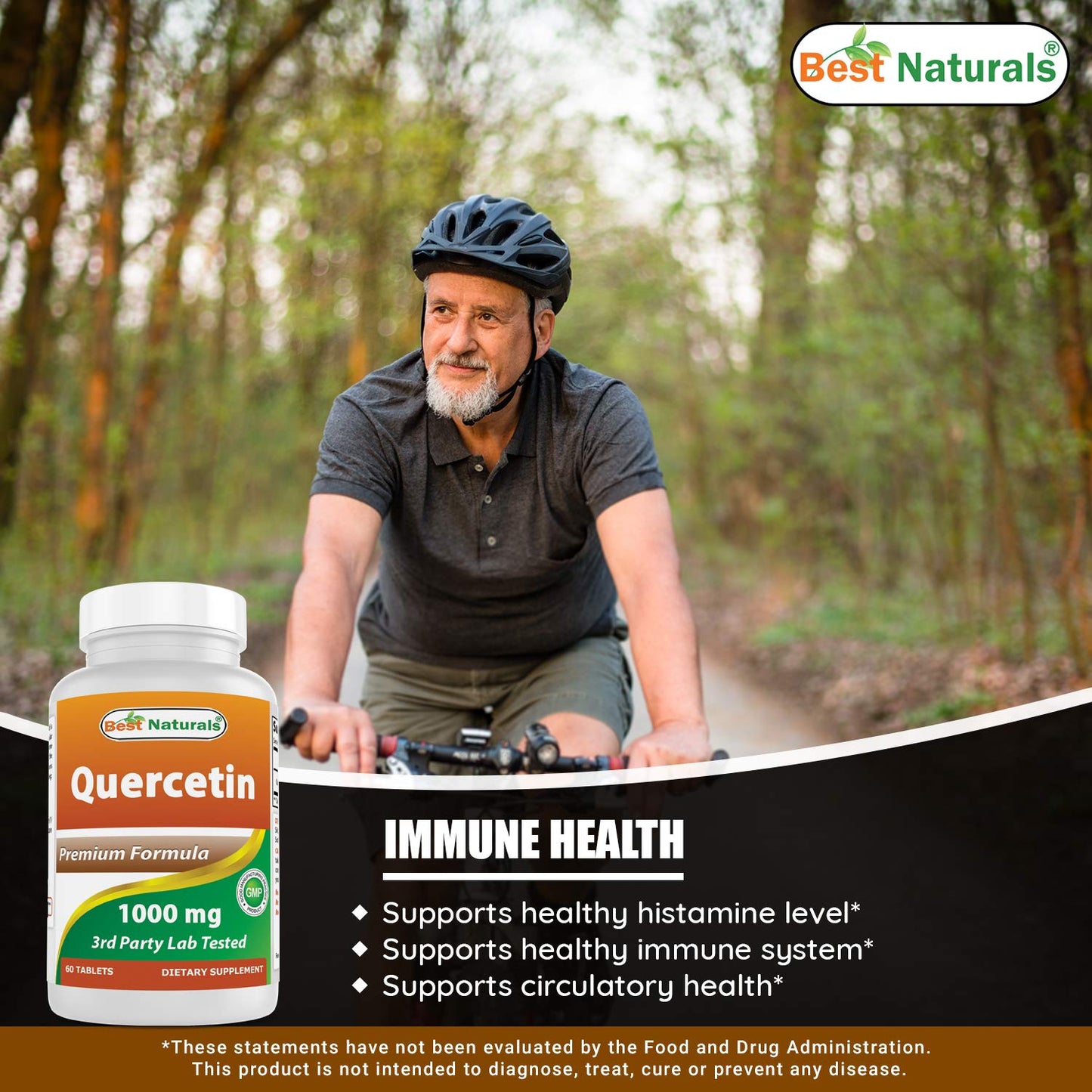 Best Naturals Quercetin 1000 mg Tablet - Immune Health, 60 Tablets