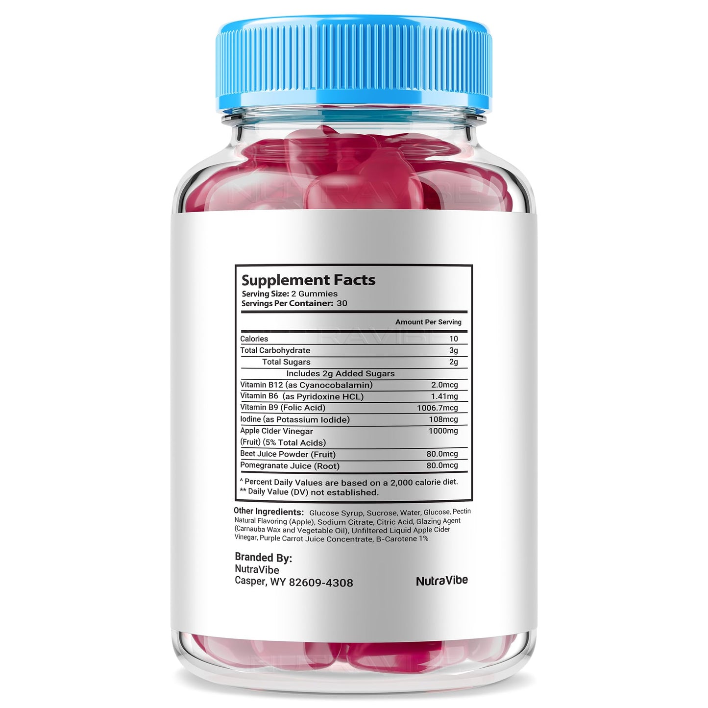 NutraVibe Boost TRT Gummies 120 Gummies