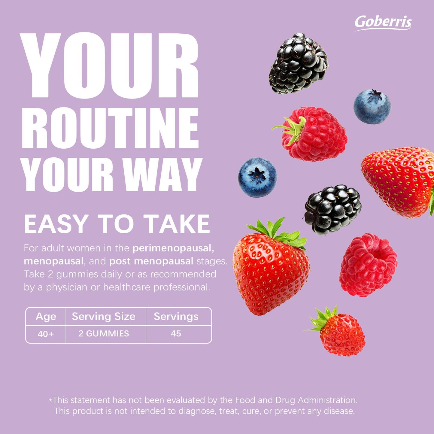Goberris Menopause Gummies 90 Count