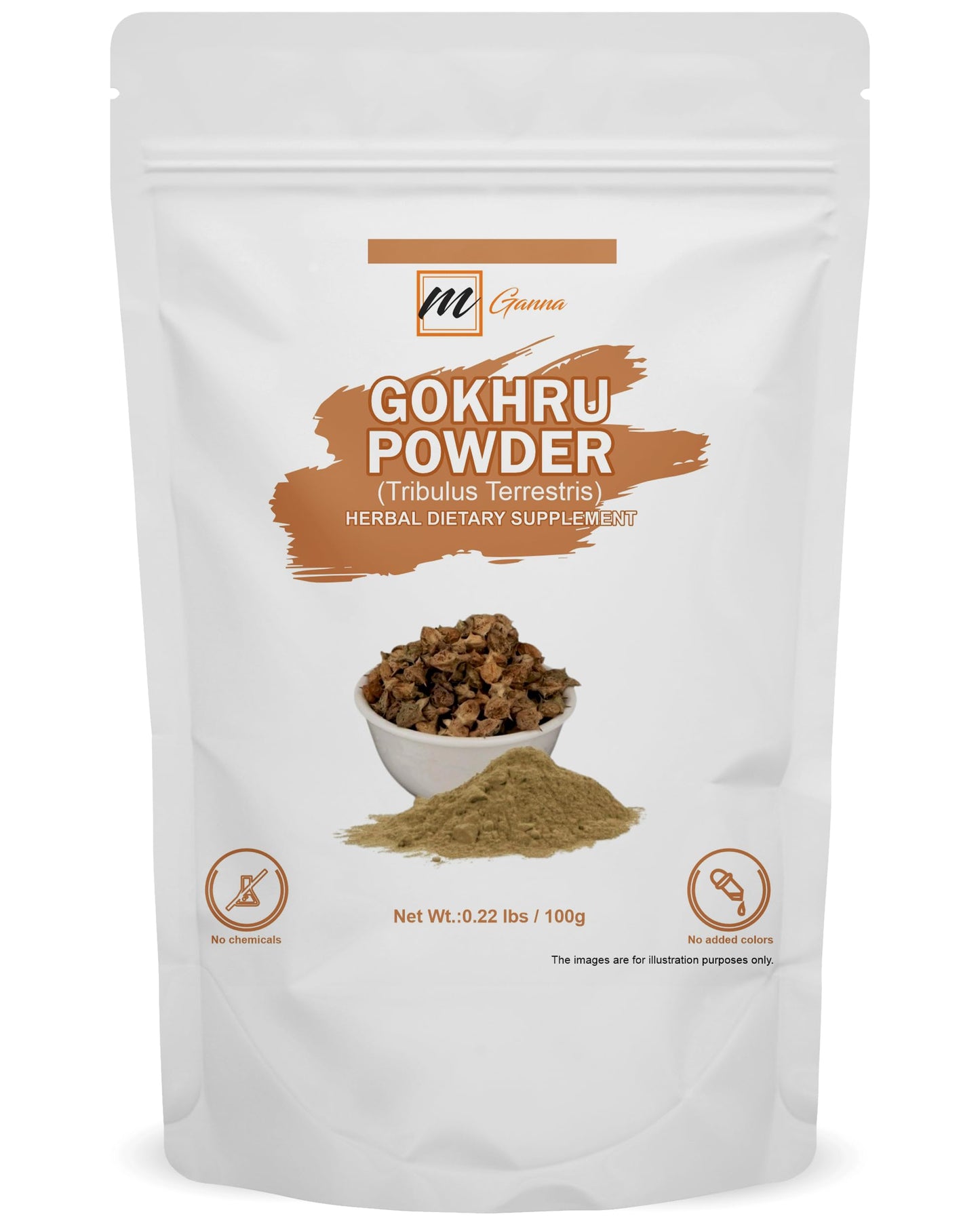 mGanna Gokhru/Tribulus Terrestris Powder, 3.5 Ounce