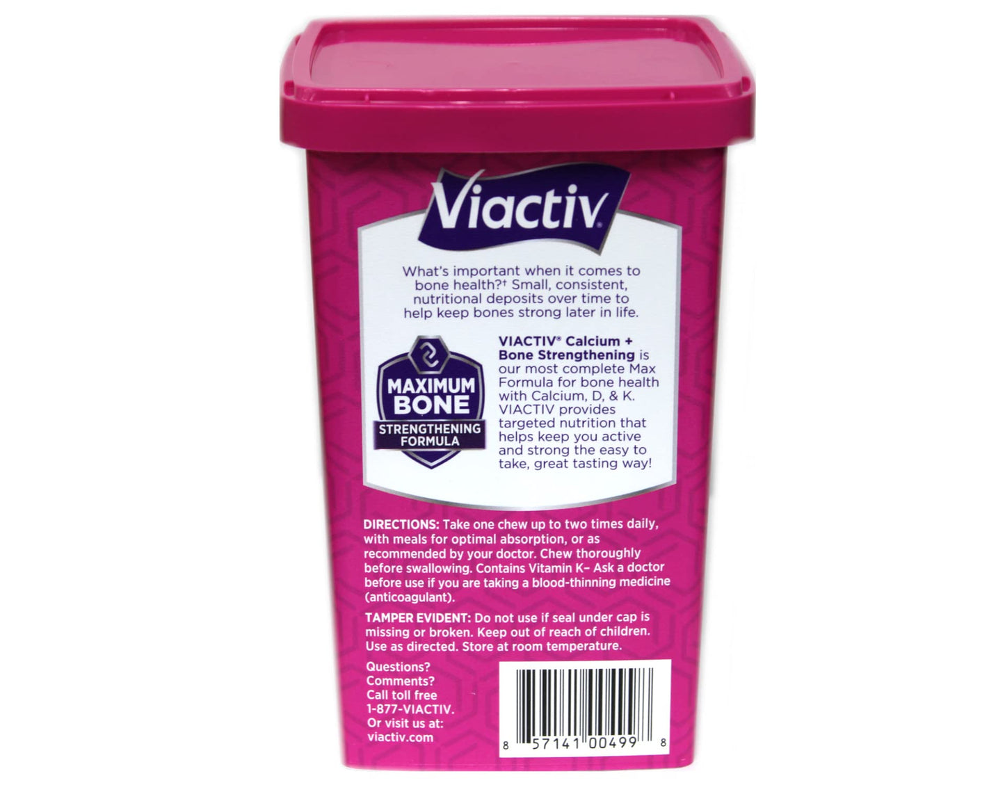 Viactiv Calcium Dietary Supplement Soft Chews plus D Milk Chocolate, 100 Soft Chews