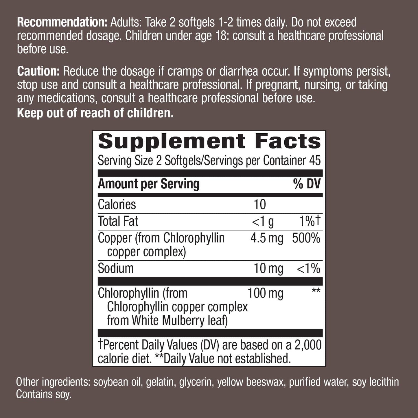 Nature's Way Chlorofresh Internal Deod Softgel 1 Count