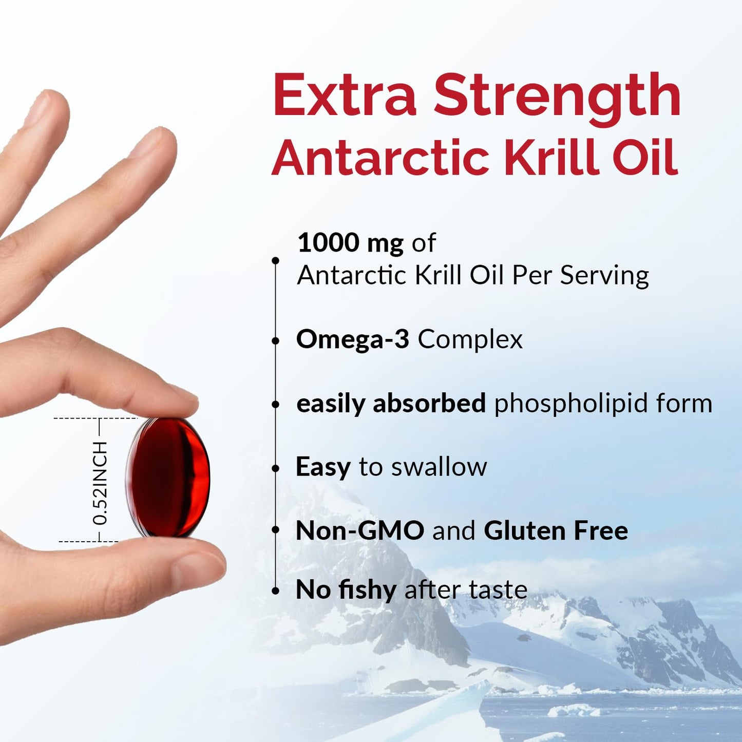 JulyDeer Krill Oil 1000 mg Softgels, 360 Softgels
