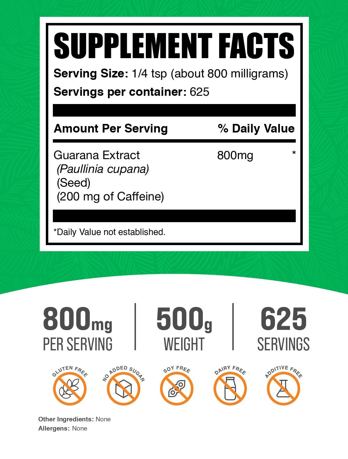 BulkSupplements Guarana Extract Powder 17.6 Ounce