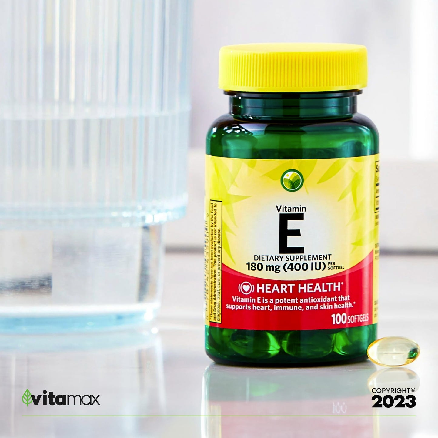 Generic Vitamin E Heart Health Dietary Supplement Softgels 200