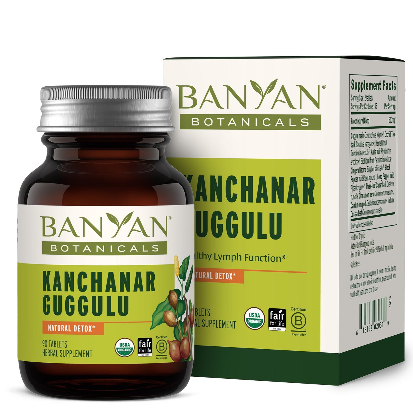 Banyan Botanicals Kanchanar Guggulu Tablets, 90 Tablets