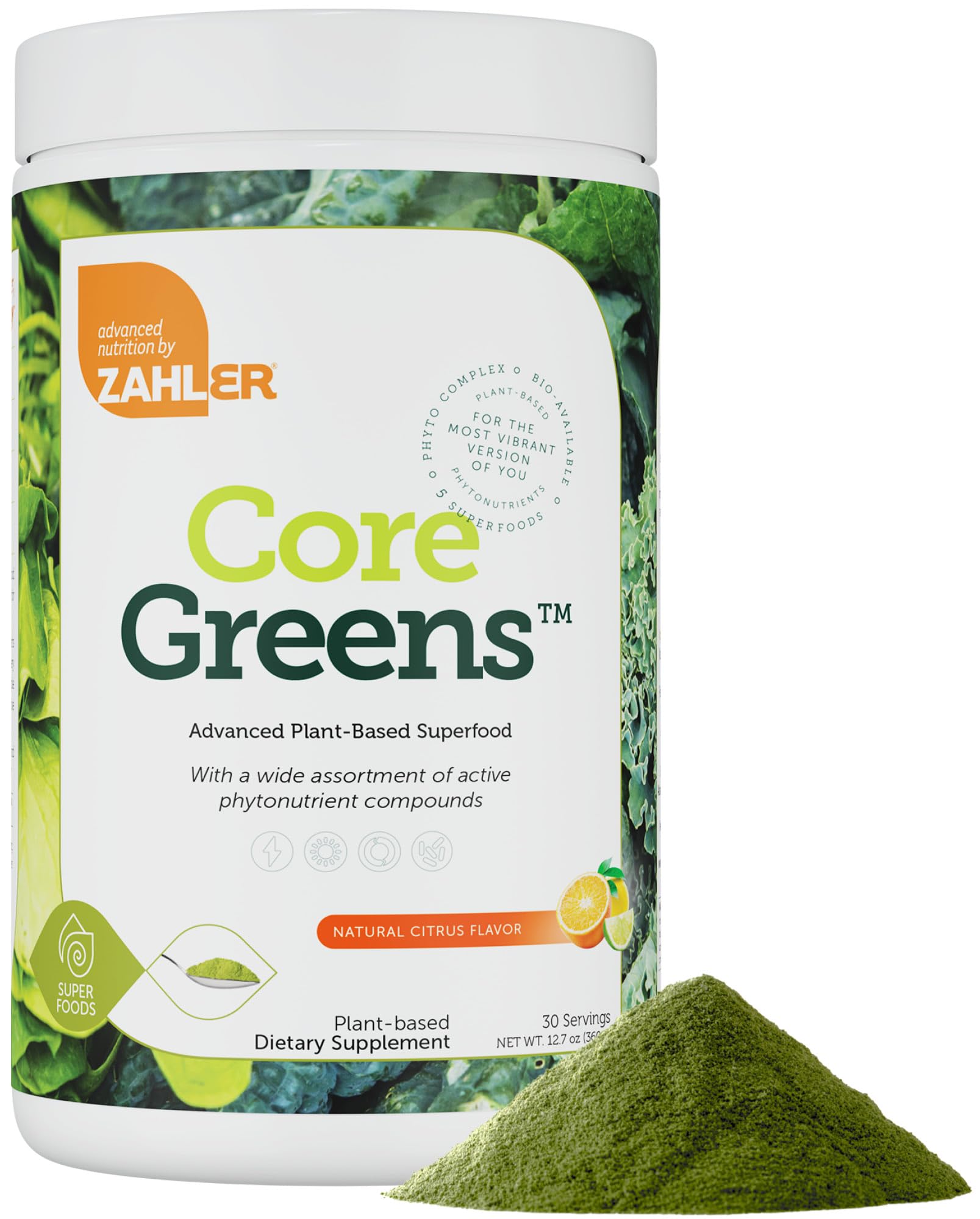 Zahler Core Greens Organic Superfood Powder 12.7 Ounce