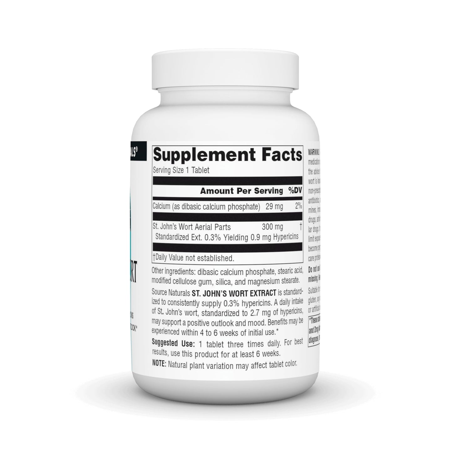 Source Naturals St. John's Wort Extract 300 mg Tablets, 240 Count