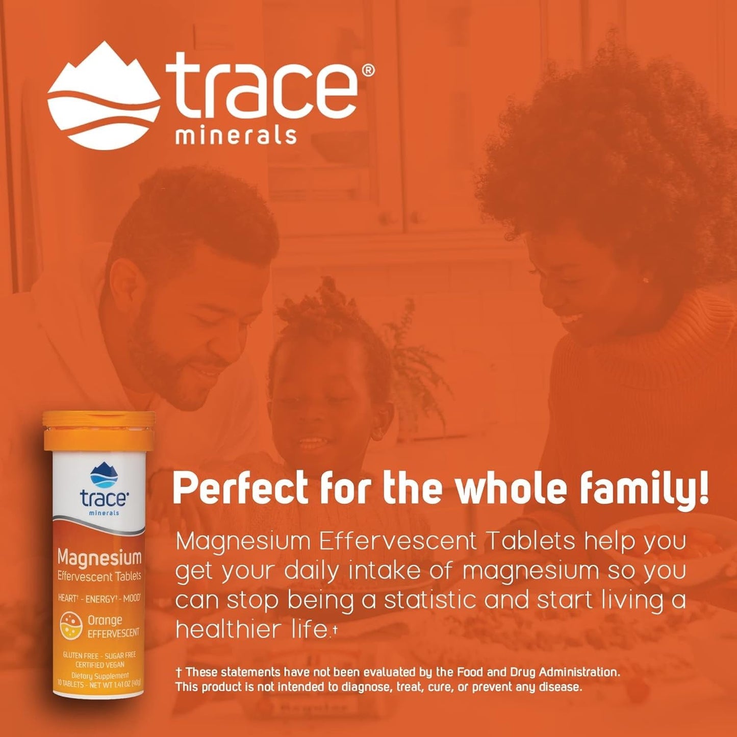 Trace Minerals Magnesium Effervescent Tablet, 10 Tablets