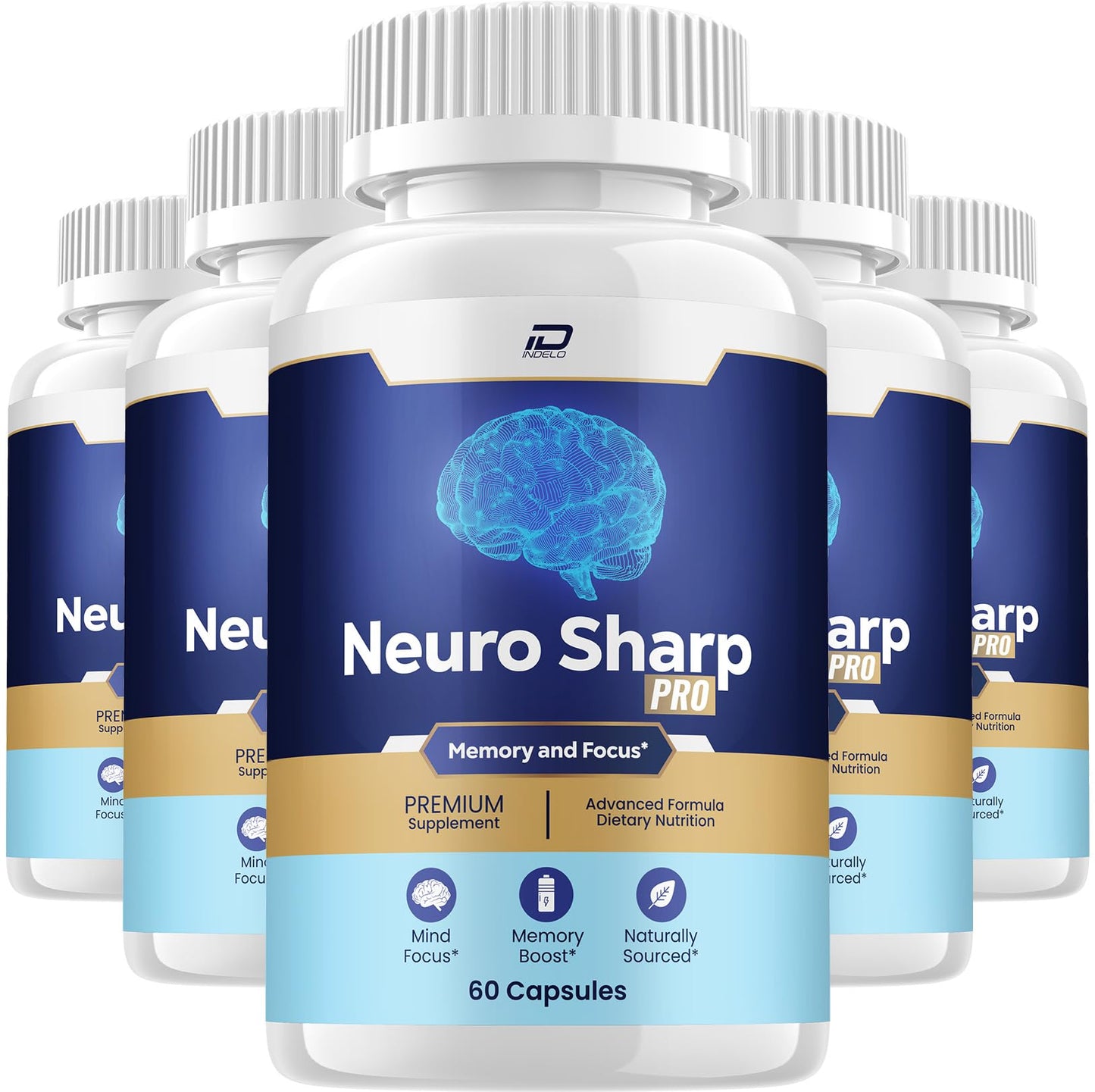 Indelo Neuro Sharp Supplement 300 Capsules