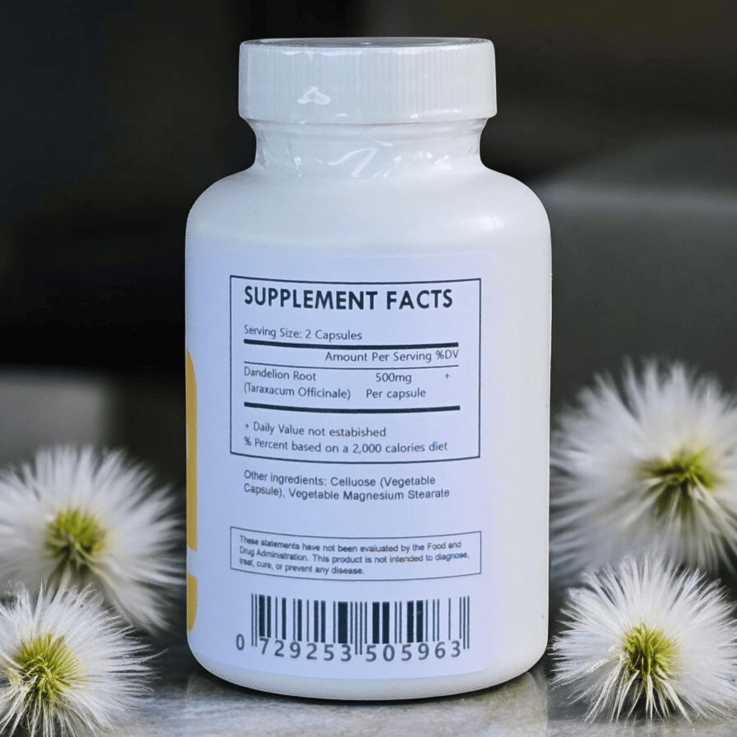 Generic Dandelion Root Powder Capsules (500mg) 240 Capsules