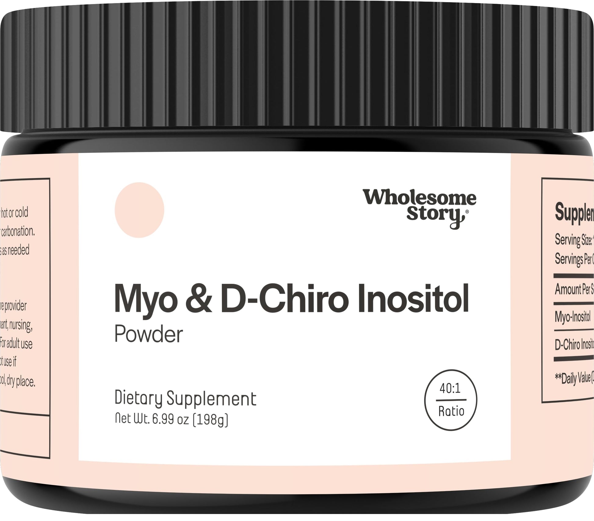 Wholesome Story Myo-Inositol & D-Chiro Inositol Supplement Powder 6.98 oz