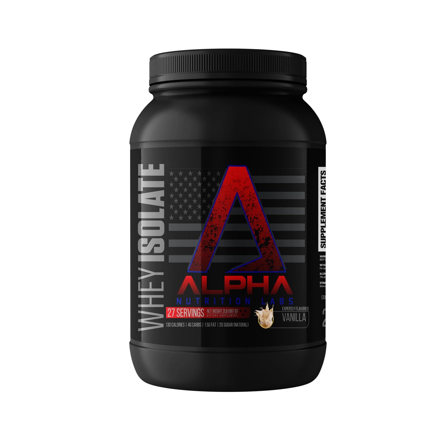 Alpha Nutrition Labs Whey Isolate Protein Powder Vanilla Flavor, 32 Servings