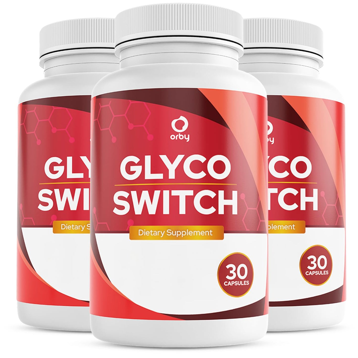 Orby GlycoSwitch – Natural Daily Wellness Supplement with Vitamin C, D3, Magnesium & Chromium – Non-GMO, GMP Certified, Made in USA Capsules, 90