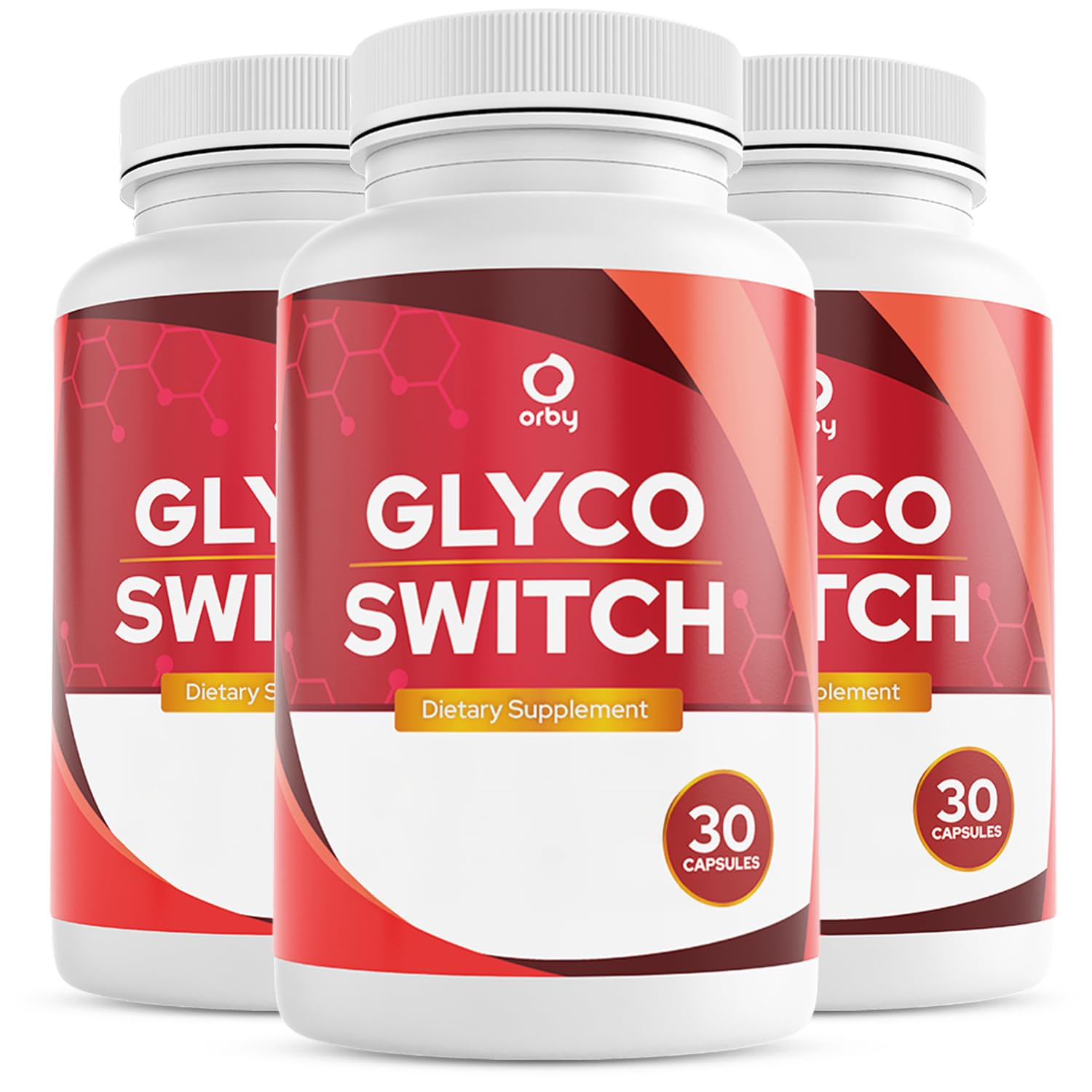 Orby GlycoSwitch – Natural Daily Wellness Supplement with Vitamin C, D3, Magnesium & Chromium – Non-GMO, GMP Certified, Made in USA Capsules, 90