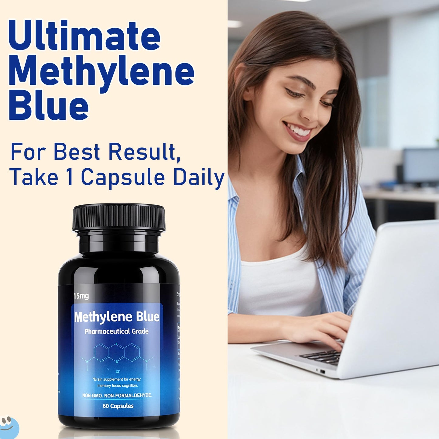 Crobirware Methylene Blue Capsules 60 Capsules