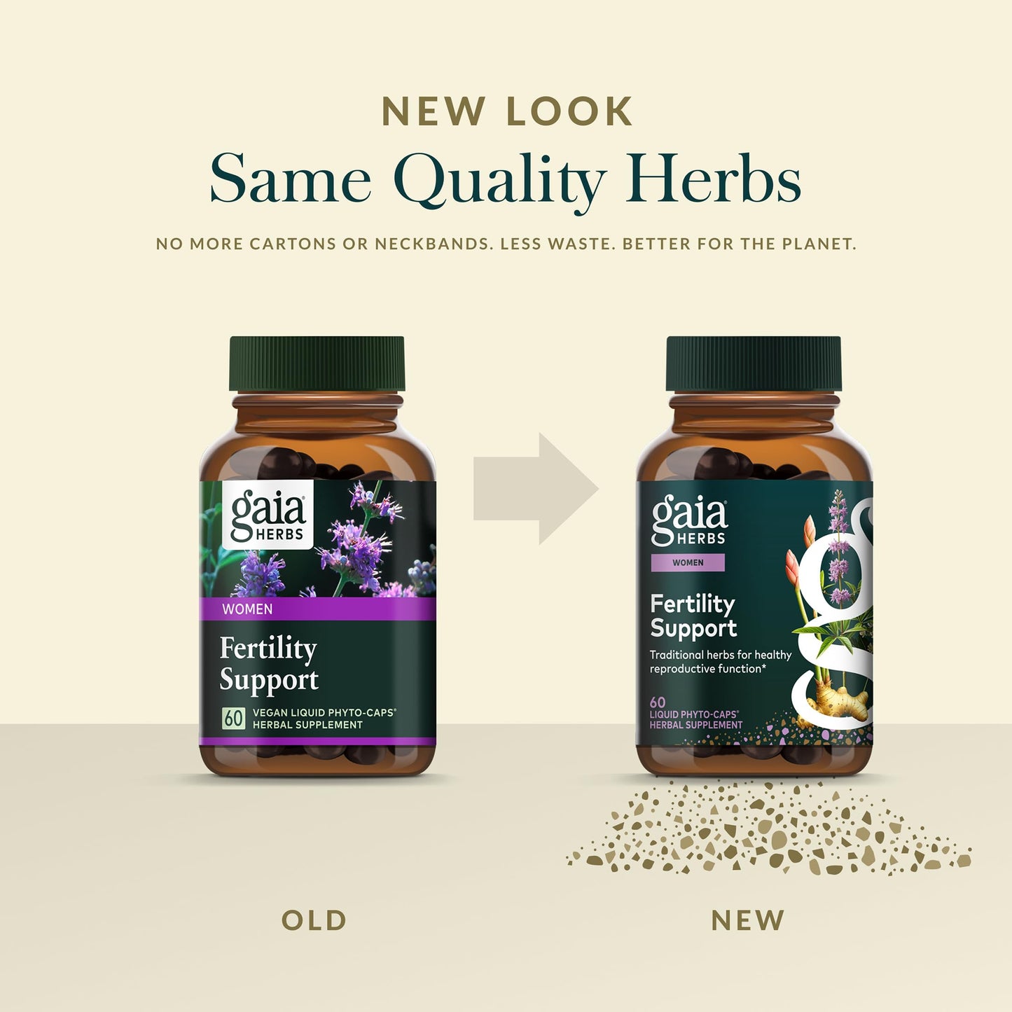 Gaia Herbs Fertility Support with Hormone Balance for Women with Traditionally Used Chaste Tree 60 Capsules