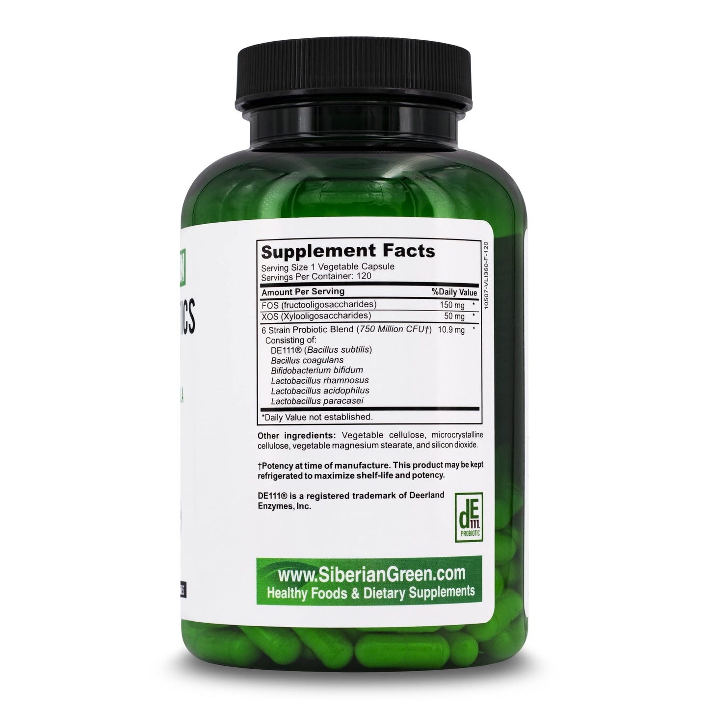 Siberian Green 6 Super Probiotics Capsules 120 Count
