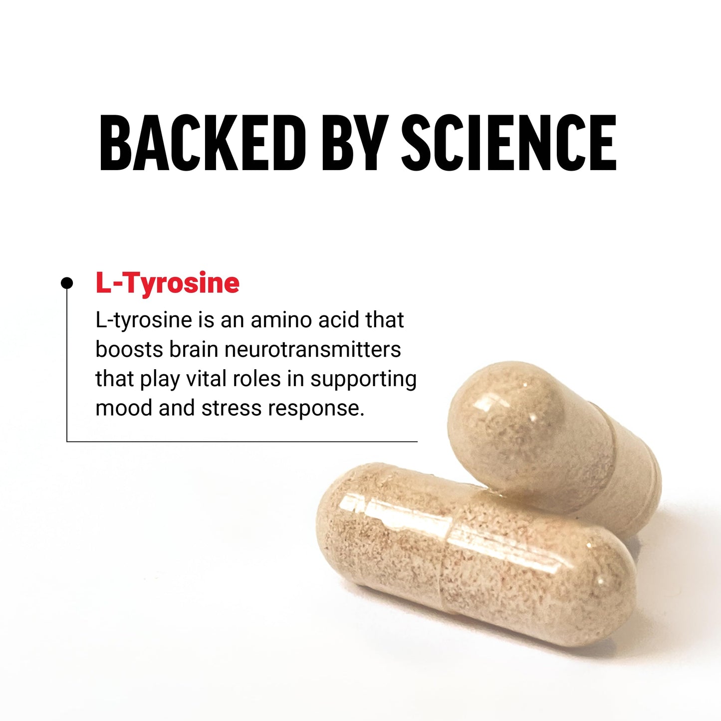 Force Factor L-Tyrosine Stress Relief Capsule, 120 Count