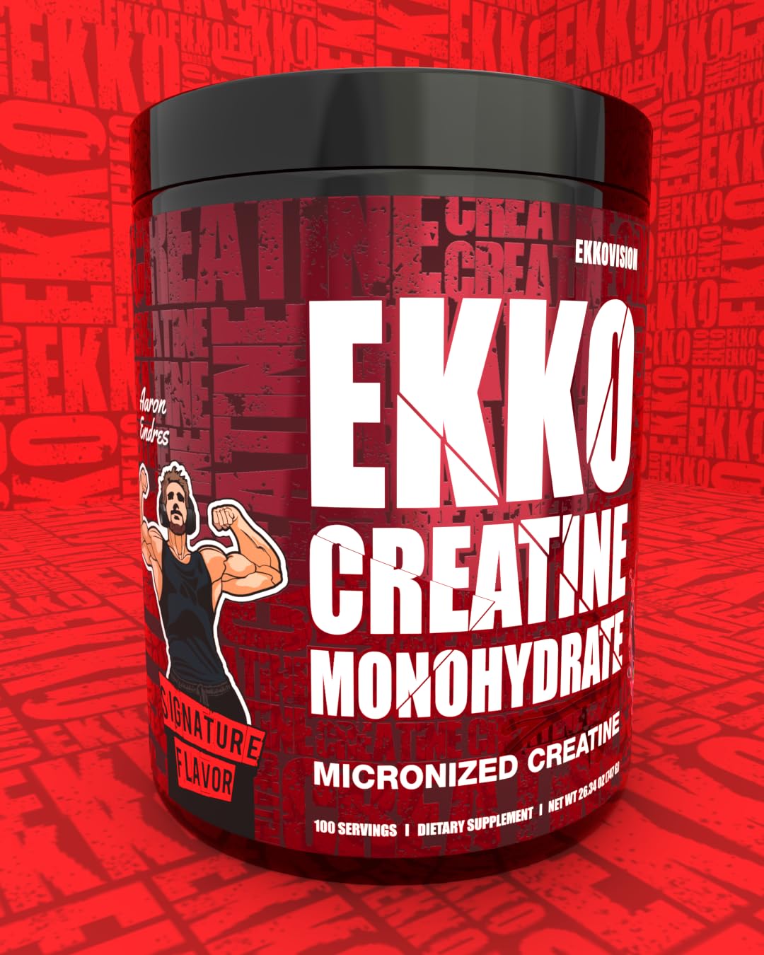 Ekkovision Creatine Monohydrate Powder Glacier Gummy, 100 Servings