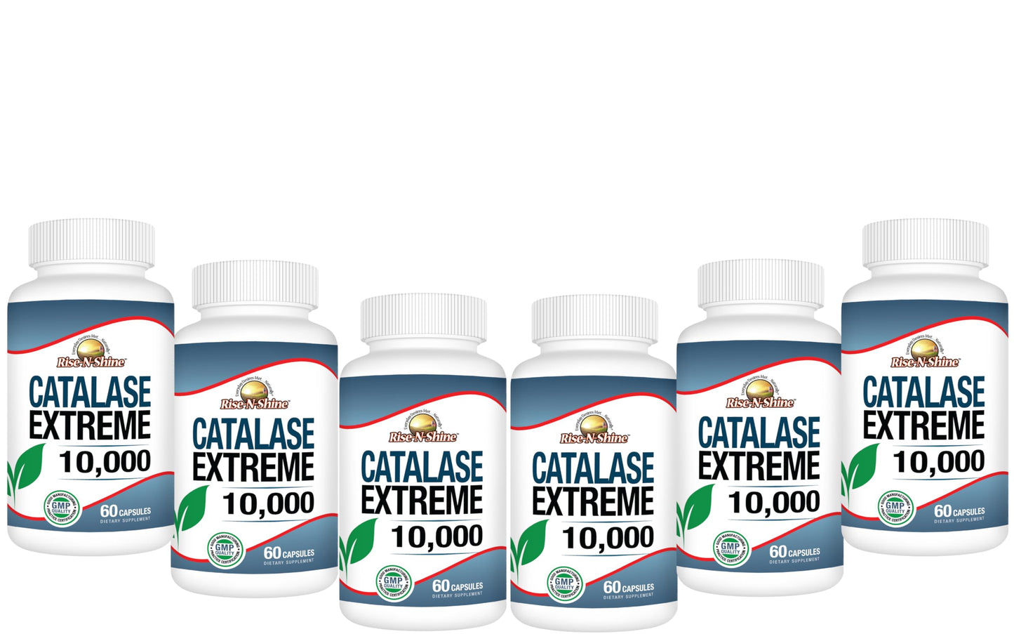 Rise-N-Shine Catalase Extreme Supplement 10,000 with Saw Palmetto, Biotin, Fo-Ti, PABA Capsules 360