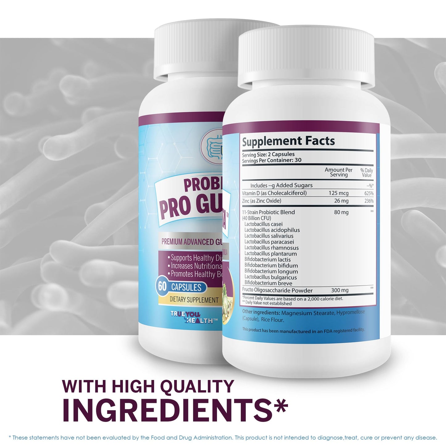 True You Health Probiotic Pro Gut Vita Capsule 60 Count