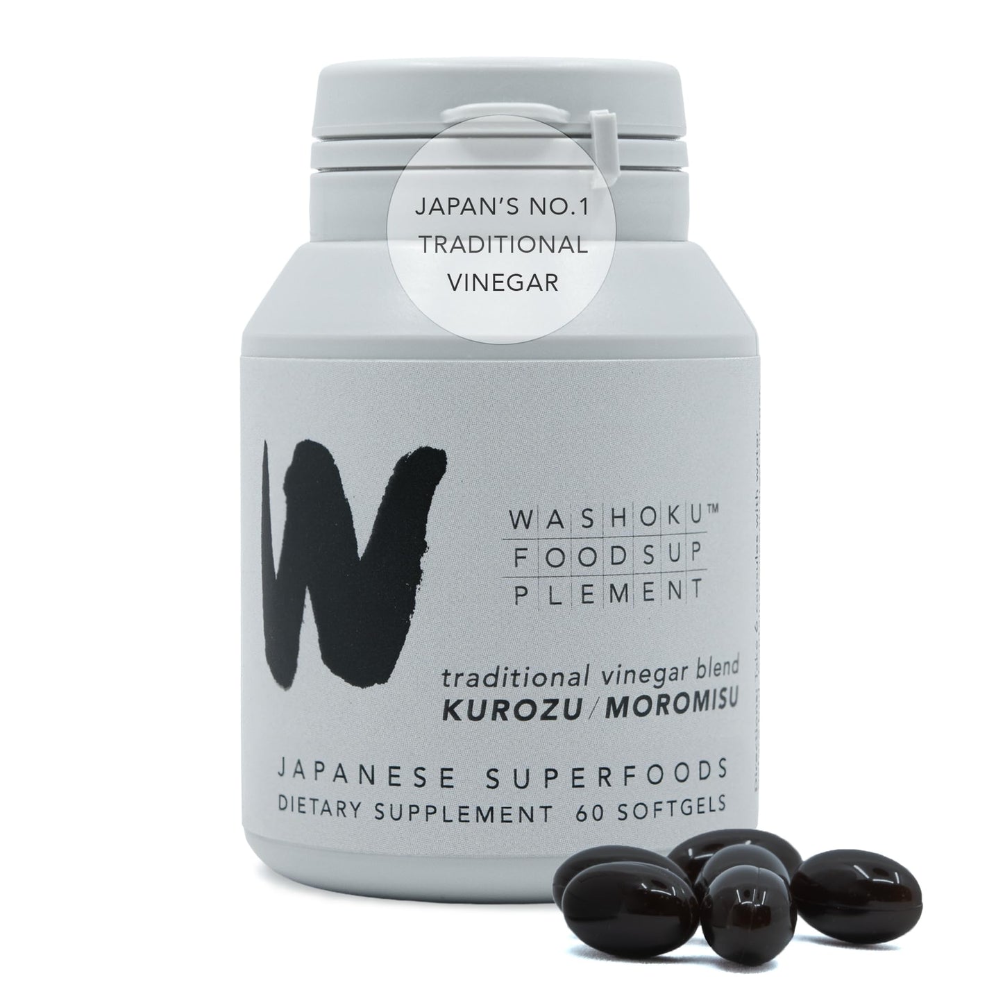 WASHOKU FOOD SUPPLEMENT Japanese Longevity Supplement 60 Softgels