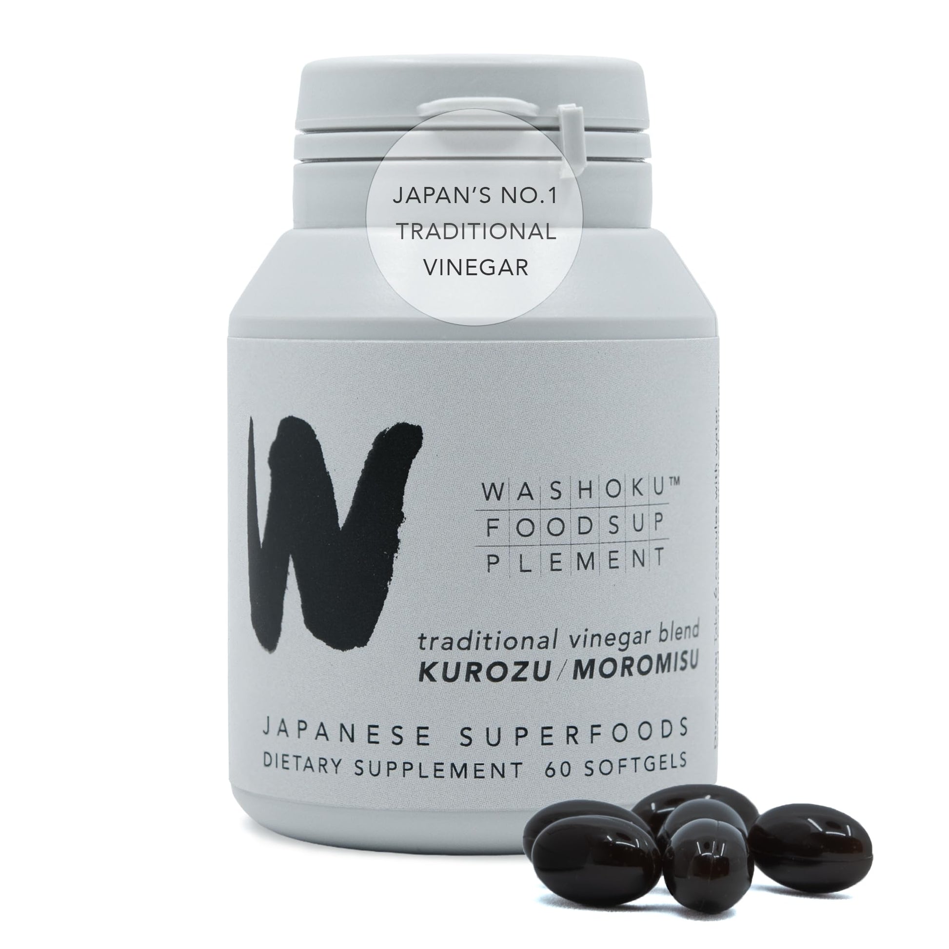 WASHOKU FOOD SUPPLEMENT Japanese Longevity Supplement 60 Softgels