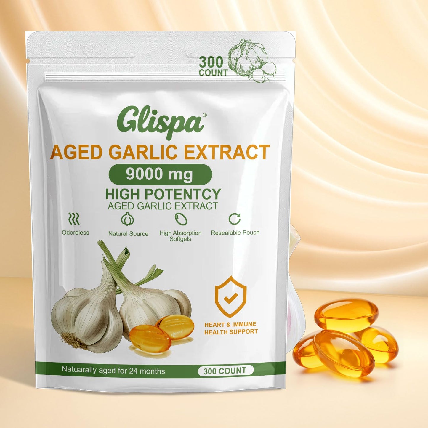Glispa Aged Garlic Extract Capsule 1 Count