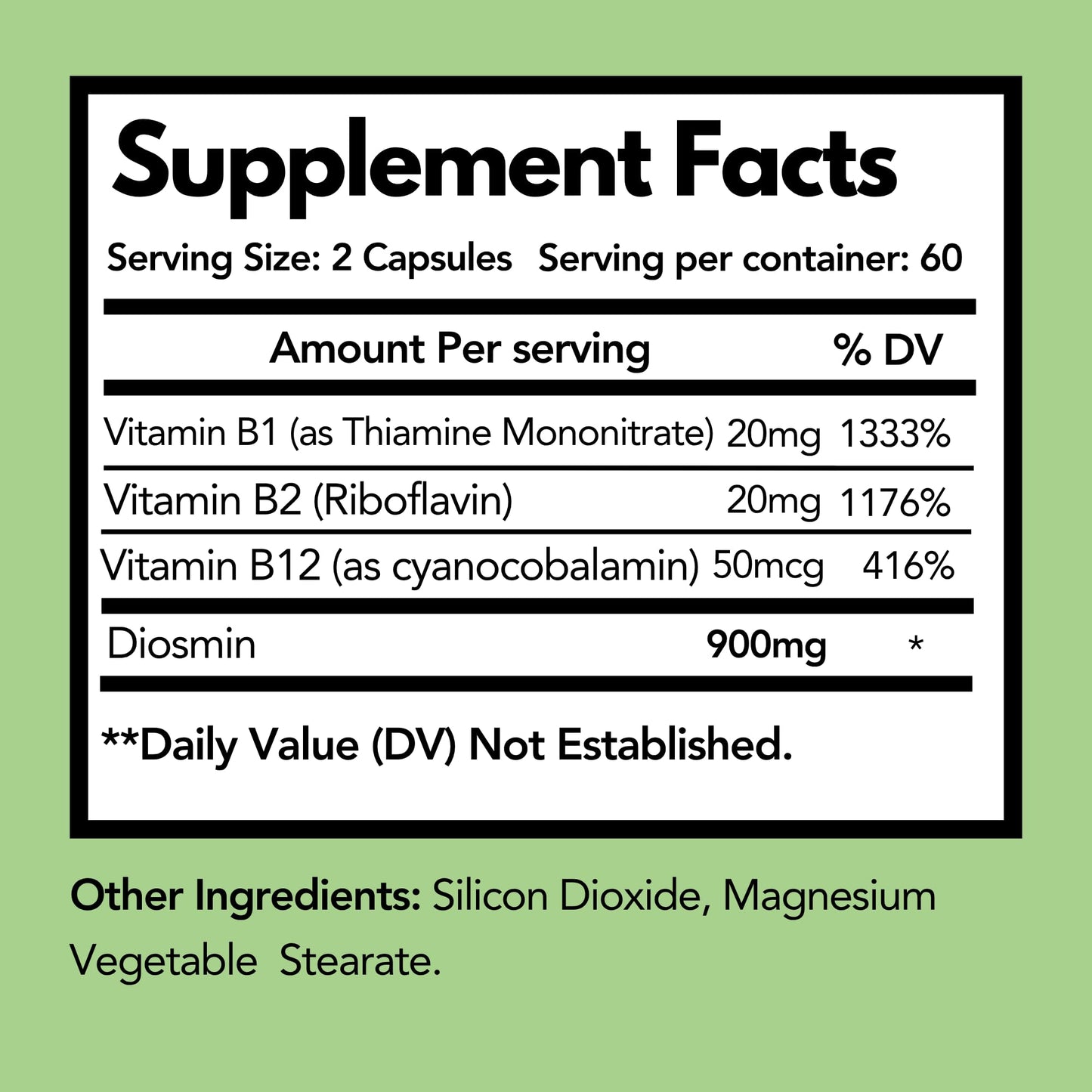 Arymar Diosmin Plus 900mg – Circulation & Vein Support Capsule, 240 Count