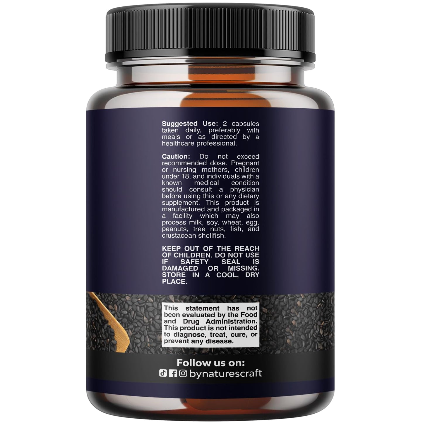 Natures Craft Vegan Black Seed Oil Capsules, 60 Count