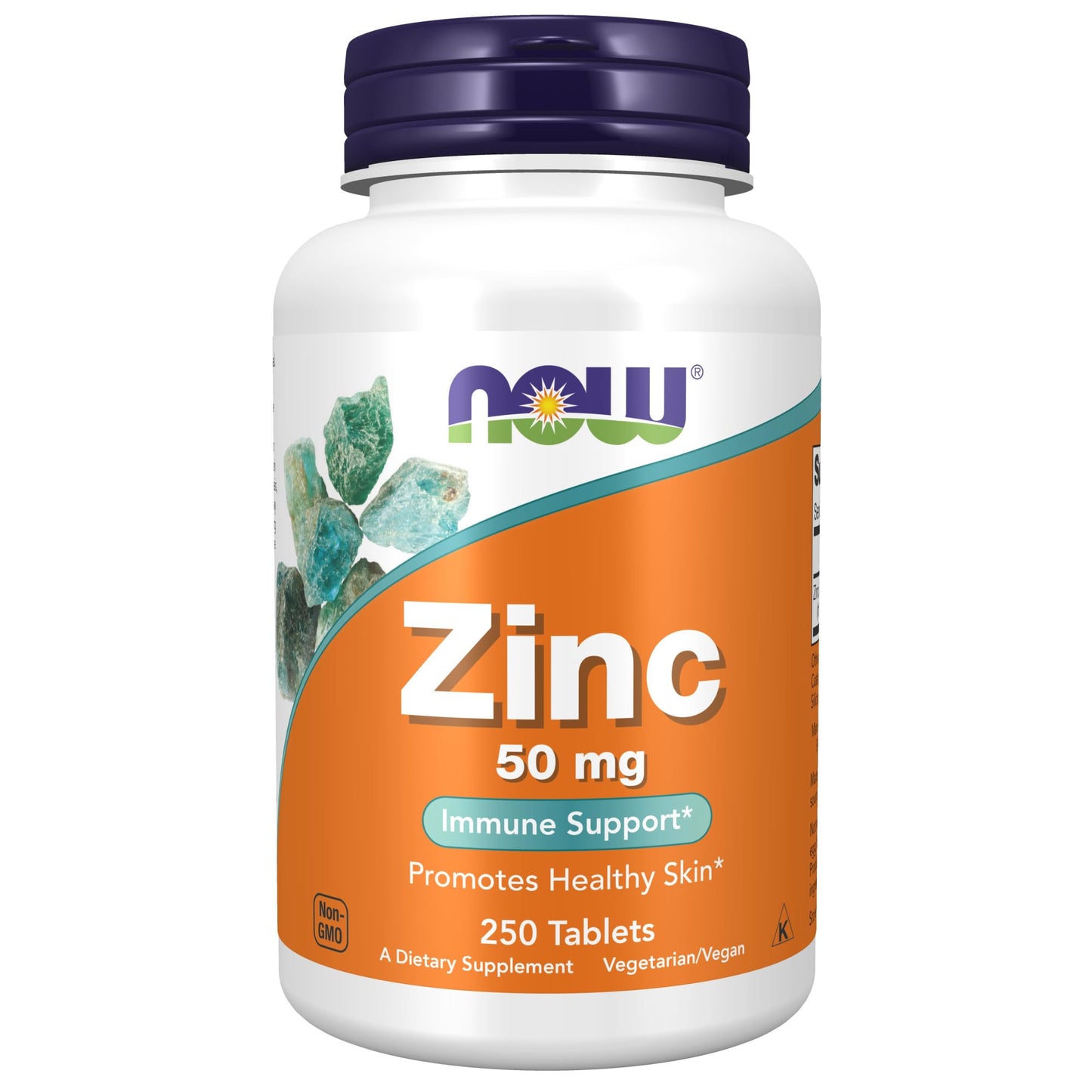 NOW Foods Zinc 50 mg Tablets 250 Count