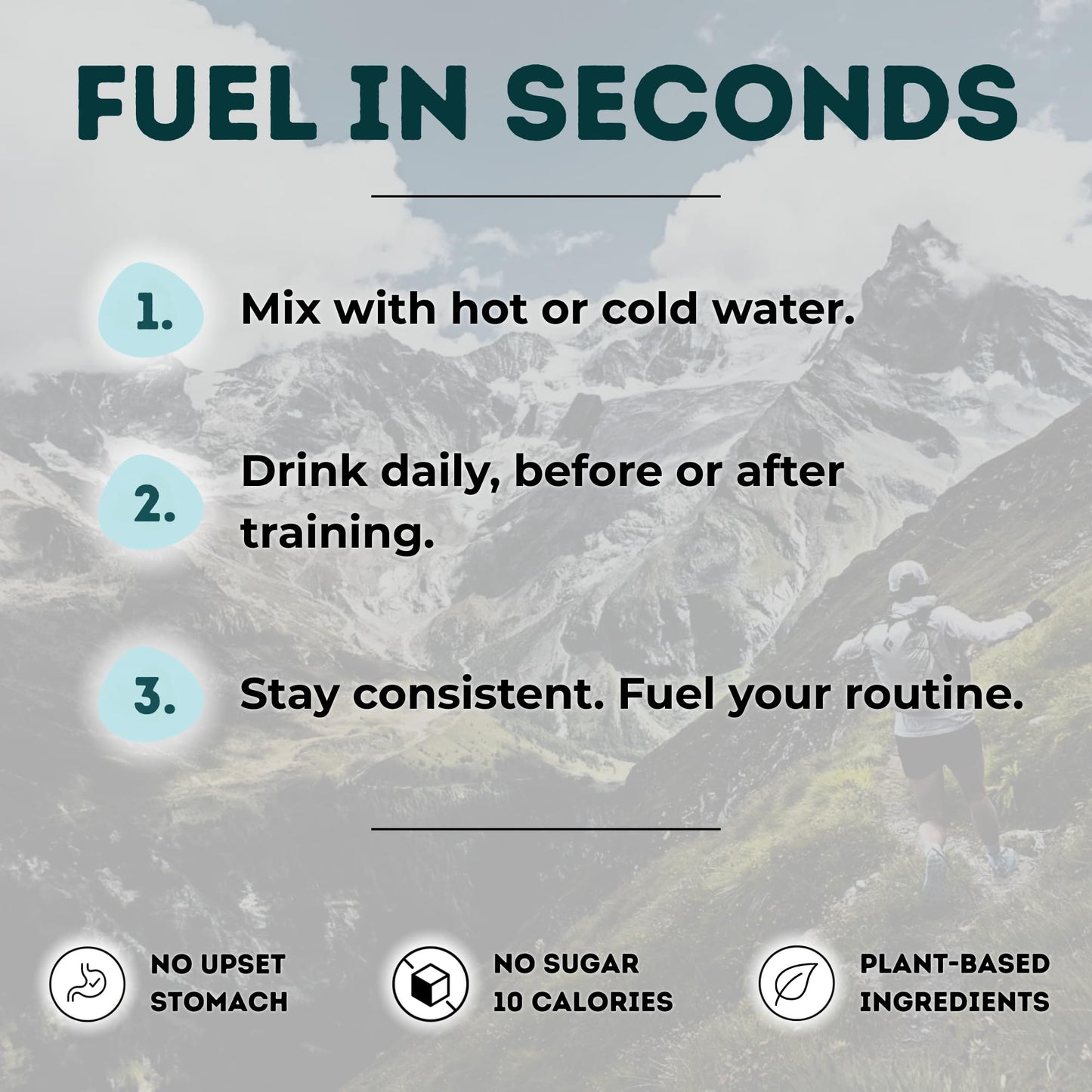 Long Run Coffee Ready to Run Electrolytes + Caffeine Powder Mix Hazelnut Latte, Powder, 5.7 oz
