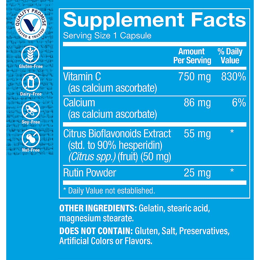 The Vitamin Shoppe Buffered C-Complex 100 Capsules