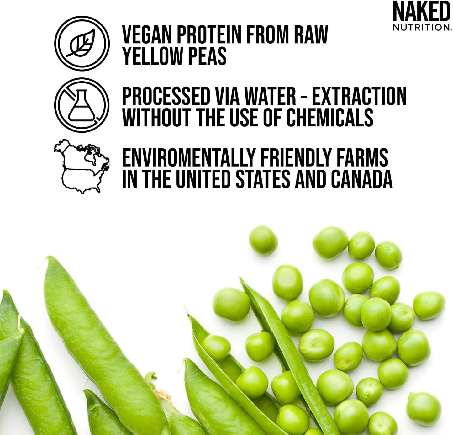 NAKED Pea Protein Isolate Powder, 16 Servings