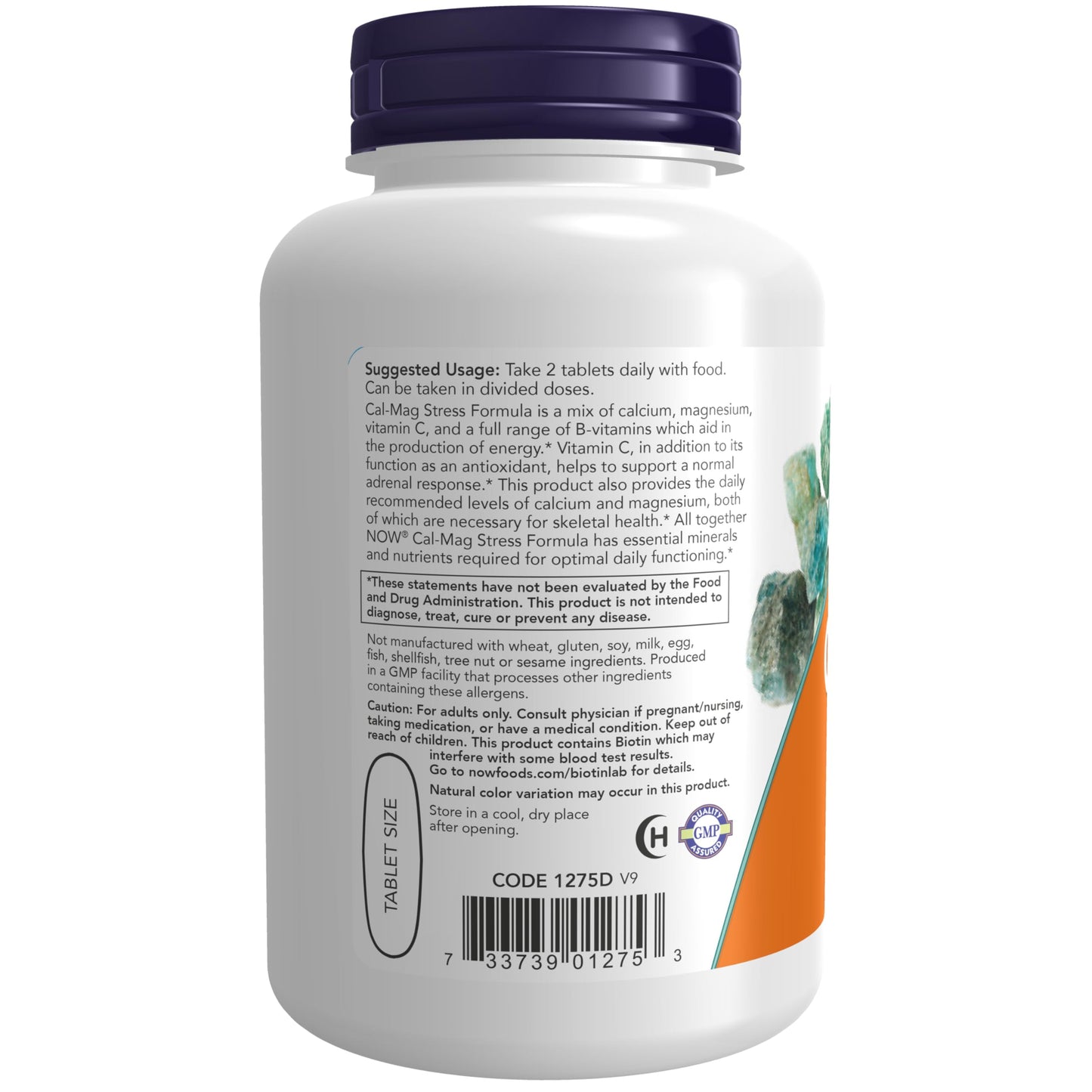 NOW Foods Cal-Mag Stress Formula with B-Complex and Vitamin C, 100 Tablets