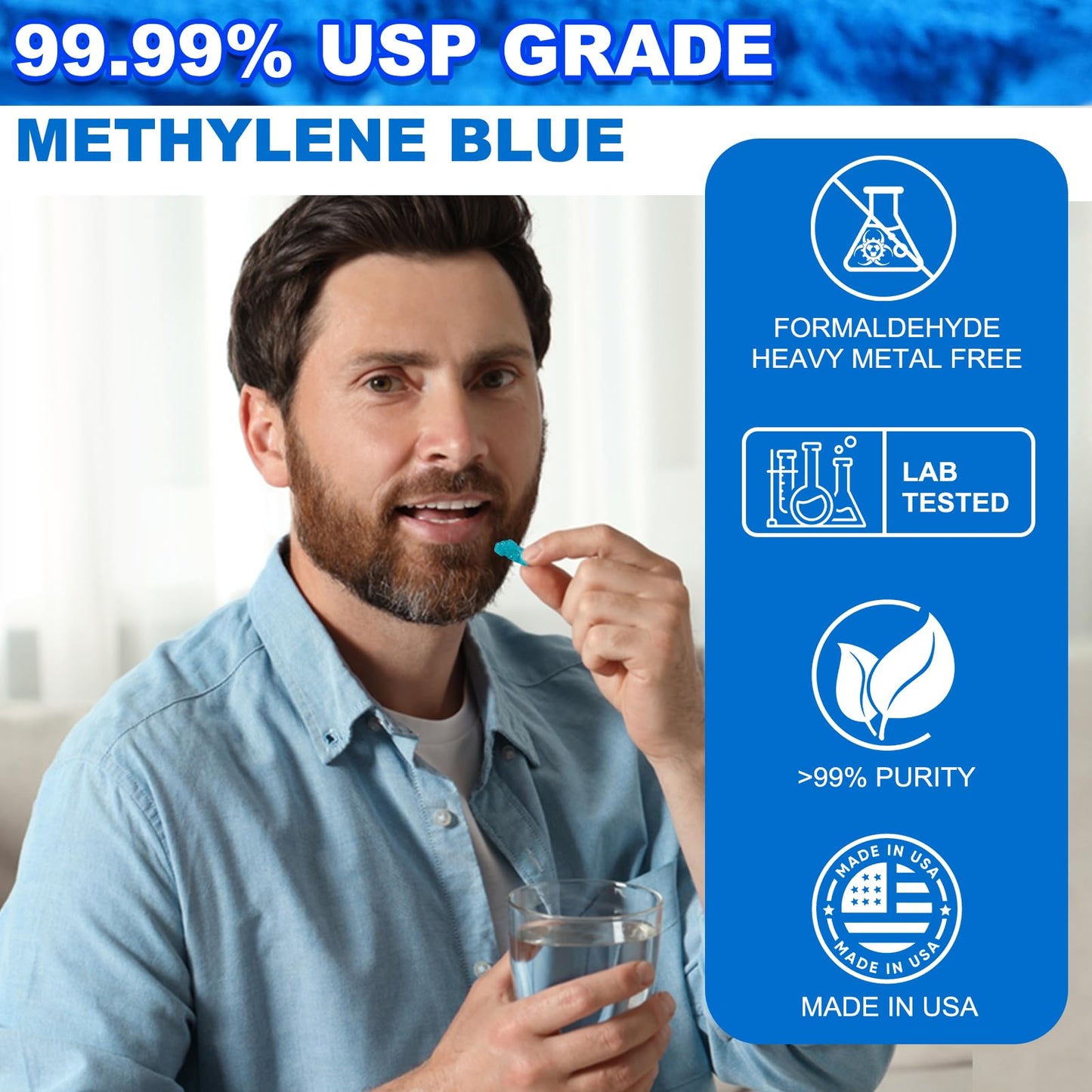 Lunza Methylene Blue Gummies, 60 Gummies