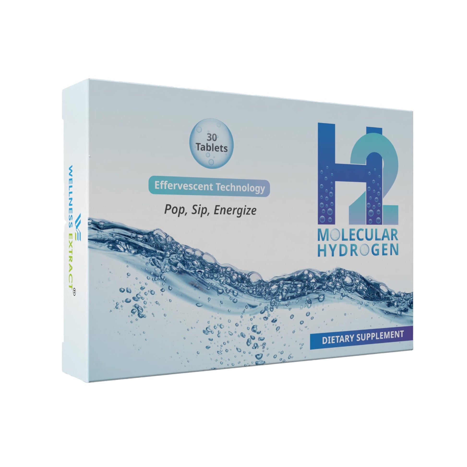 WELLNESS EXTRACT H2 Molecular Hydrogen Water Tablets 12 PPM, 30 Tablets