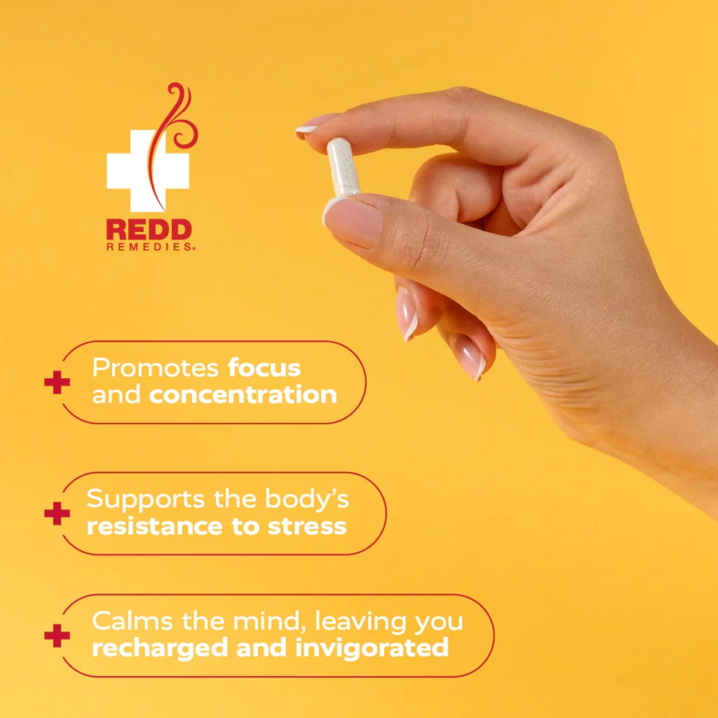 Redd Remedies At Ease Supports Relaxation and Stress Resistance Tablet, 80 Count