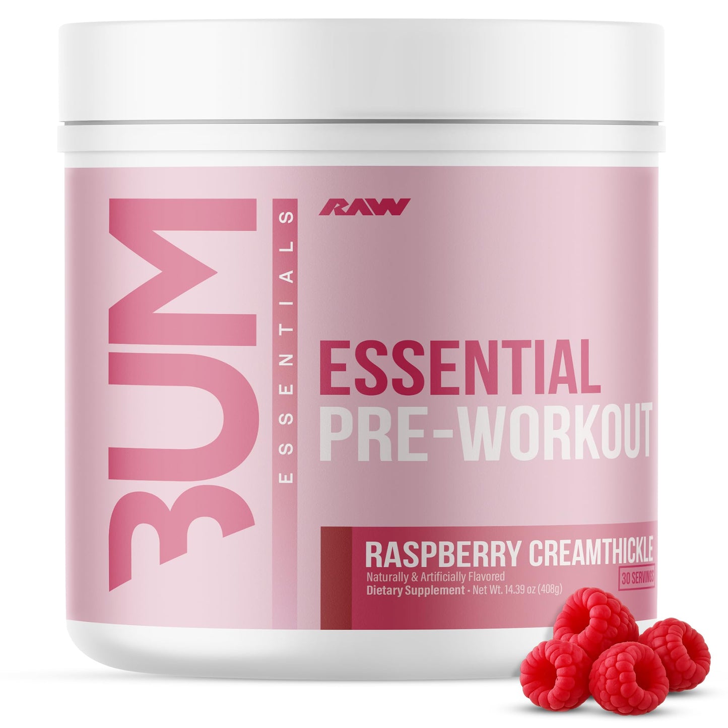 RAW Essential Pre-Workout Powder 14.39 Ounce