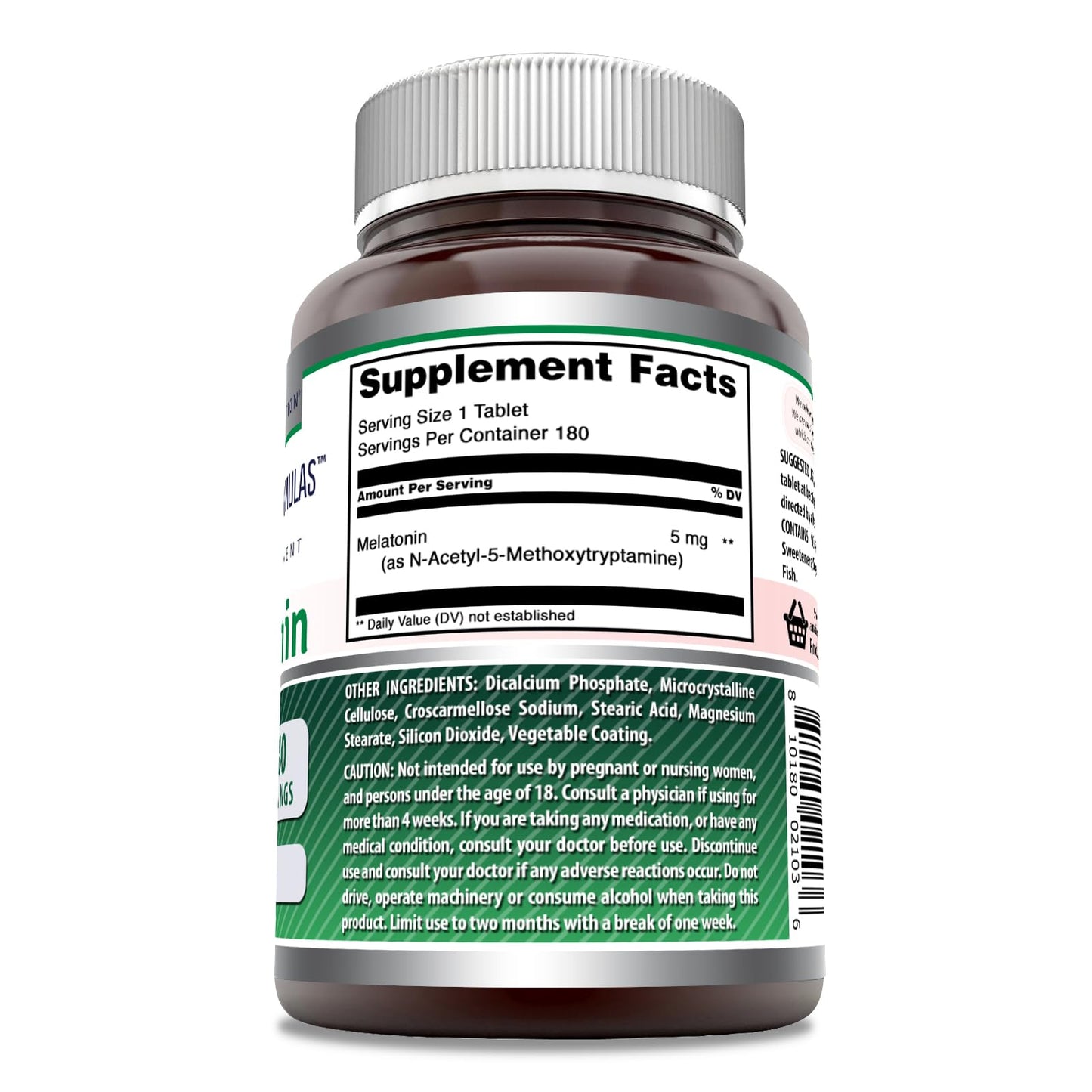 Amazing Nutrition Melatonin Supplement 180 Tablets