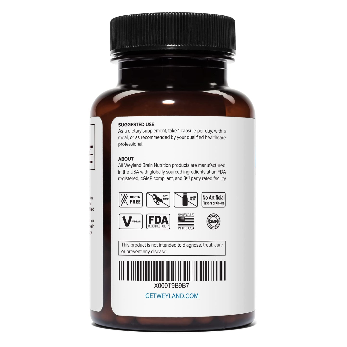 Weyland Brain Nutrition Lithium Orotate 120 Capsules